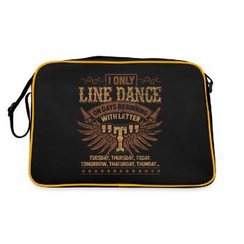 Linedance Western Country bottes de danse de cow-boy - Sac Retro - noir/or - Dos