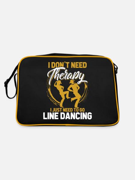 Line Dance - Sac Retro - noir/or - Dos