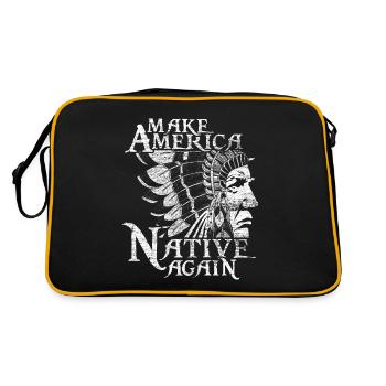 Indiens Donald  Amérindiens - Sac Retro - noir/or - Dos
