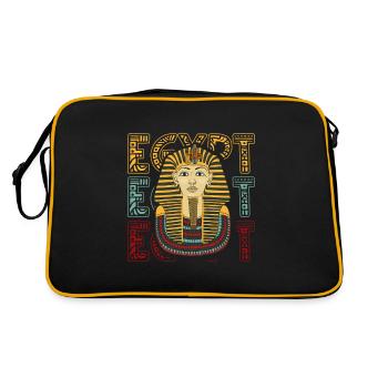 Egypte Patriote Pop Art Pharaon Pyramide Nil - Sac Retro - noir/or - Dos