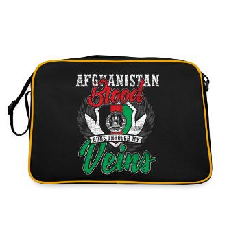 Afghanistan Kabul Persia Muslim Arabia - Retro Bag - black/gold - Back