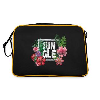 Jungle Rule Forest Jungle Nature Gift - Retro Bag - black/gold - Back