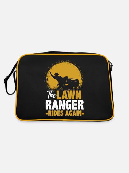 Gärtner Rasenmäher - Retro Tasche - Schwarz/Gold