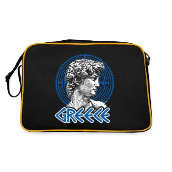 Greece Greek Athens Ancient homeland - Retro Bag - black/gold - Back