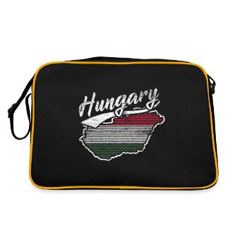 Hongrie accueil Budapest cadeau de la nation Balaton - Sac Retro - noir/or - Dos