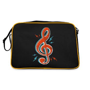 clef de sol - Sac Retro - noir/or - Dos