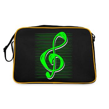 clef de sol - Sac Retro - noir/or - Dos