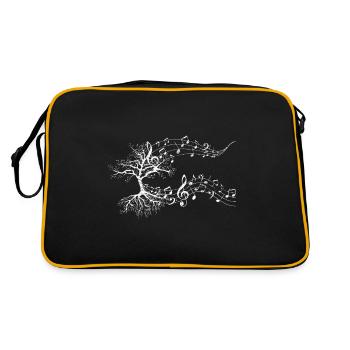 Musique arbre clef musique note majeur mineur - Sac Retro - noir/or - Dos