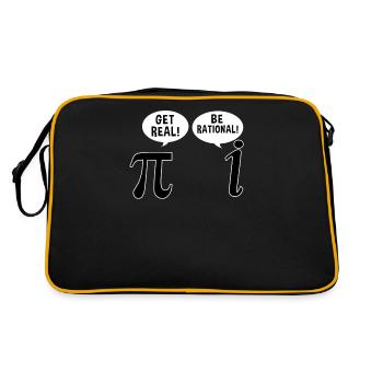 Maths drôles sort scientifique idée de cadeau - Sac Retro - noir/or - Dos