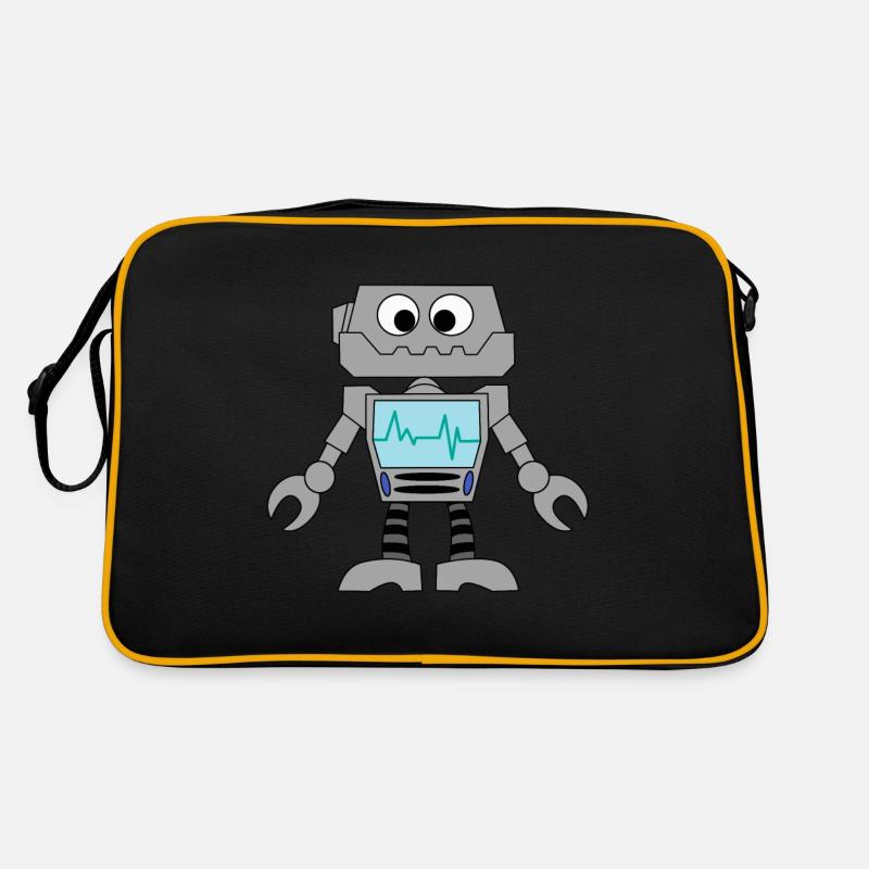 Robot Technology Computer Electronics Idée cadeau Sac Retro