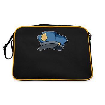 Police cap policier Bande dessinée idée de cadeau de police - Sac Retro - noir/or - Dos