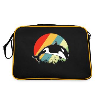 killer whale - Retro Bag - black/gold - Back