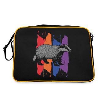 Badger - Retro Bag - black/gold - Back