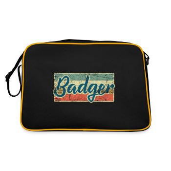 Badger - Retro Bag - black/gold - Back