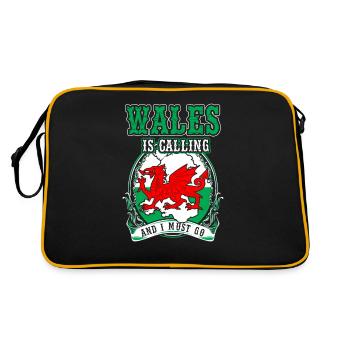 Wales - Retro Bag - black/gold - Back