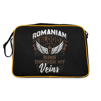 Romania - Retro Bag - black/gold - Back