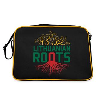 Lithuania - Retro Bag - black/gold - Back