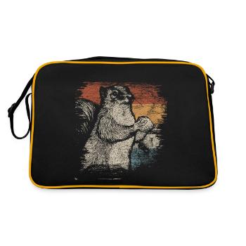 squirrel - Retro Bag - black/gold - Back