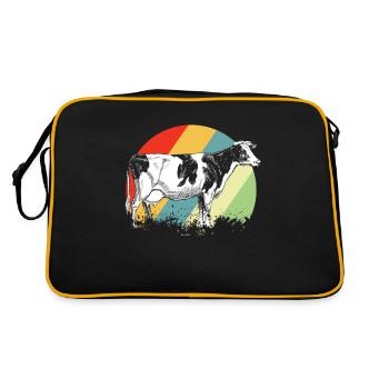cow - Retro Bag - black/gold - Back
