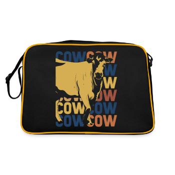 cow - Retro Bag - black/gold - Back