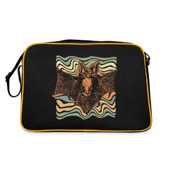 Bat scare - Retro Bag - black/gold - Back