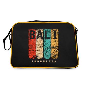 Île de bali - Sac Retro - noir/or - Dos