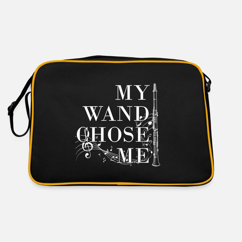 Hautbois - Sac Retro - noir/or