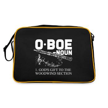Oboe wind instrument - Retro Bag - black/gold - Back