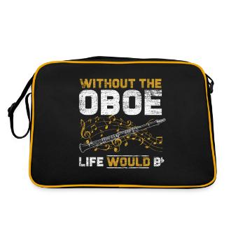Oboe life - Retro Bag - black/gold - Back