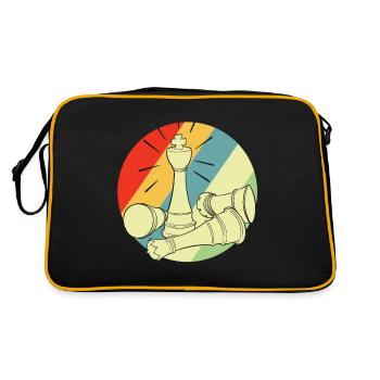 Jeu d’échecs rétro jeu d’échecs - Sac Retro - noir/or - Dos