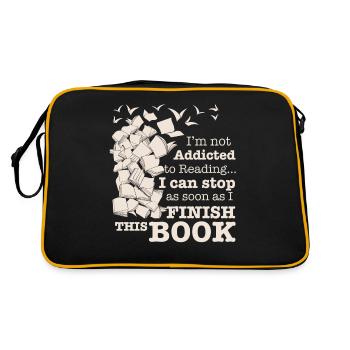read a book - Retro Bag - black/gold - Back