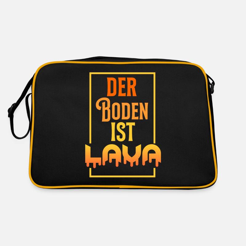 Der Boden ist Lava Retro Tasche