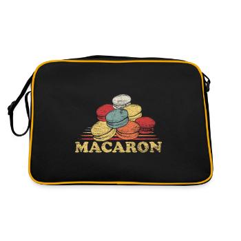 macaron - Sac Retro - noir/or - Dos