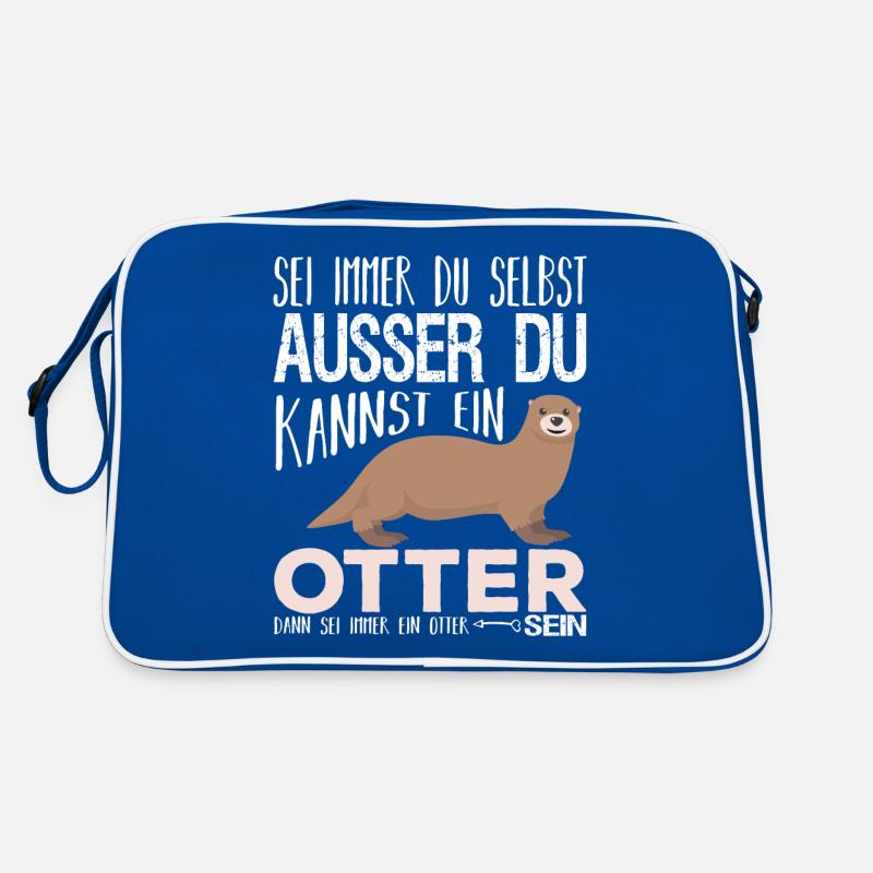 Sei immer du selbst ausser du kannst otter sein Retro Tasche