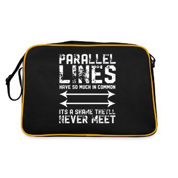 Mathe Formeln Mathematik Geschenk Zahlen - Retro Tasche - Schwarz/Gold - Hinten