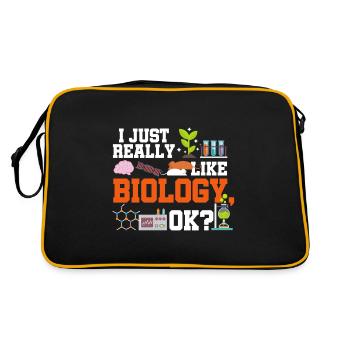 biology - Retro Bag - black/gold - Back