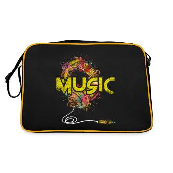 music - Retro Bag - black/gold - Back