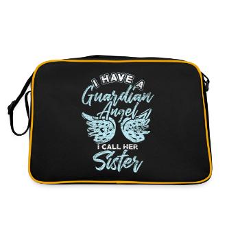 Sister protector - Retro Bag - black/gold - Back