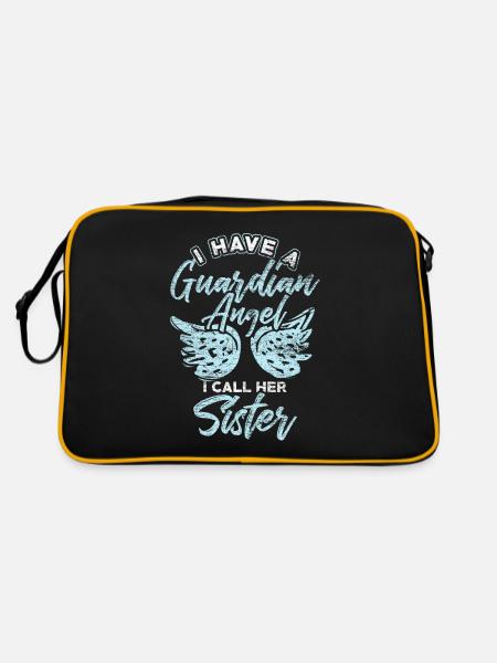 Sister protector - Retro Bag - black/gold - Back