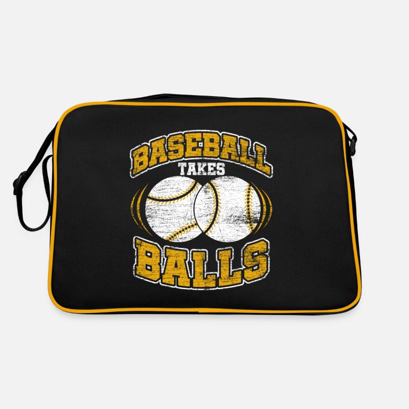 Baseball Ball Baseballschläger Retro Tasche