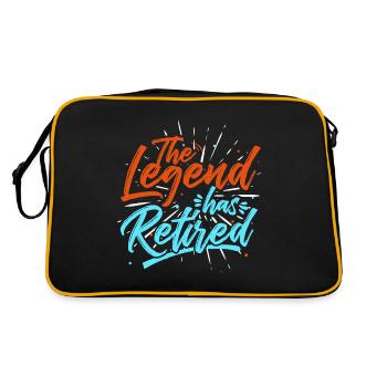 Légende de la retraite - Sac Retro - noir/or - Dos