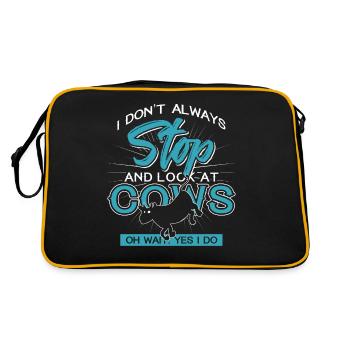 cow - Retro Bag - black/gold - Back