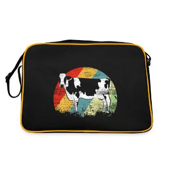 cow - Retro Bag - black/gold - Back