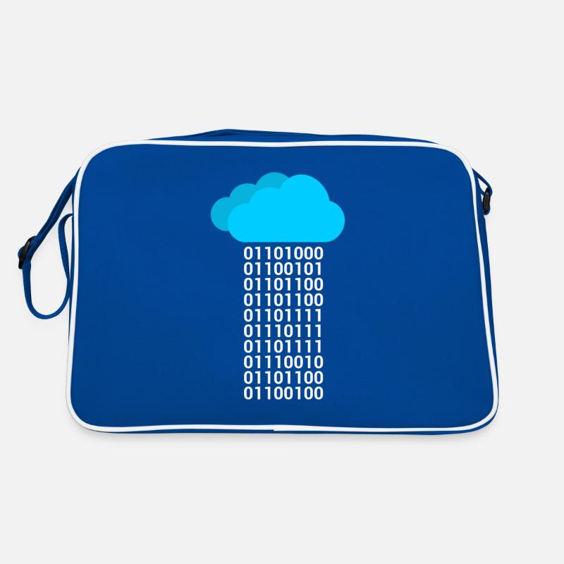 Informatik Binäre Wolke Cloud Retro Tasche