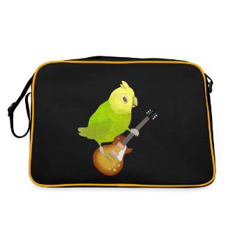 Guitare E-guitare cadeau pour enfants - Sac Retro - noir/or - Dos