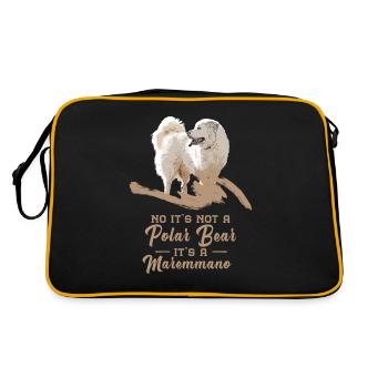 Not a polar bear - Its a Maremmano Abruzzese - Retro Bag - black/gold - Back
