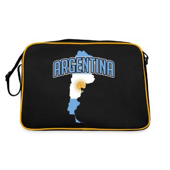 Argentine Amérique du Sud - Sac Retro - noir/or - Dos
