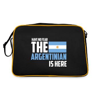 Argentinien - Retro Tasche - Schwarz/Gold - Hinten