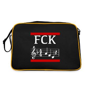FCK AFD - Retro Bag - black/gold - Back