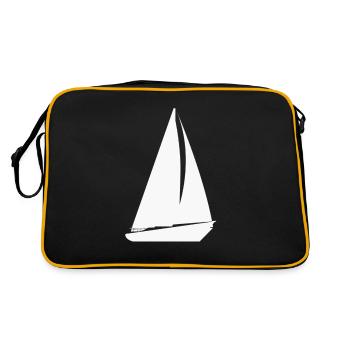 sailing ship - Retro Bag - black/gold - Back